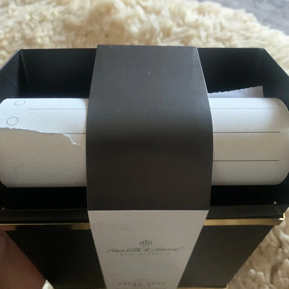 Hearth‎ & Hand With Magnolia Metal Paper Note Roll With Black and Gold Finish
